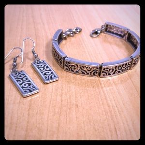 3 ITEMS! Brighton Scroll Bracelet & Earrings